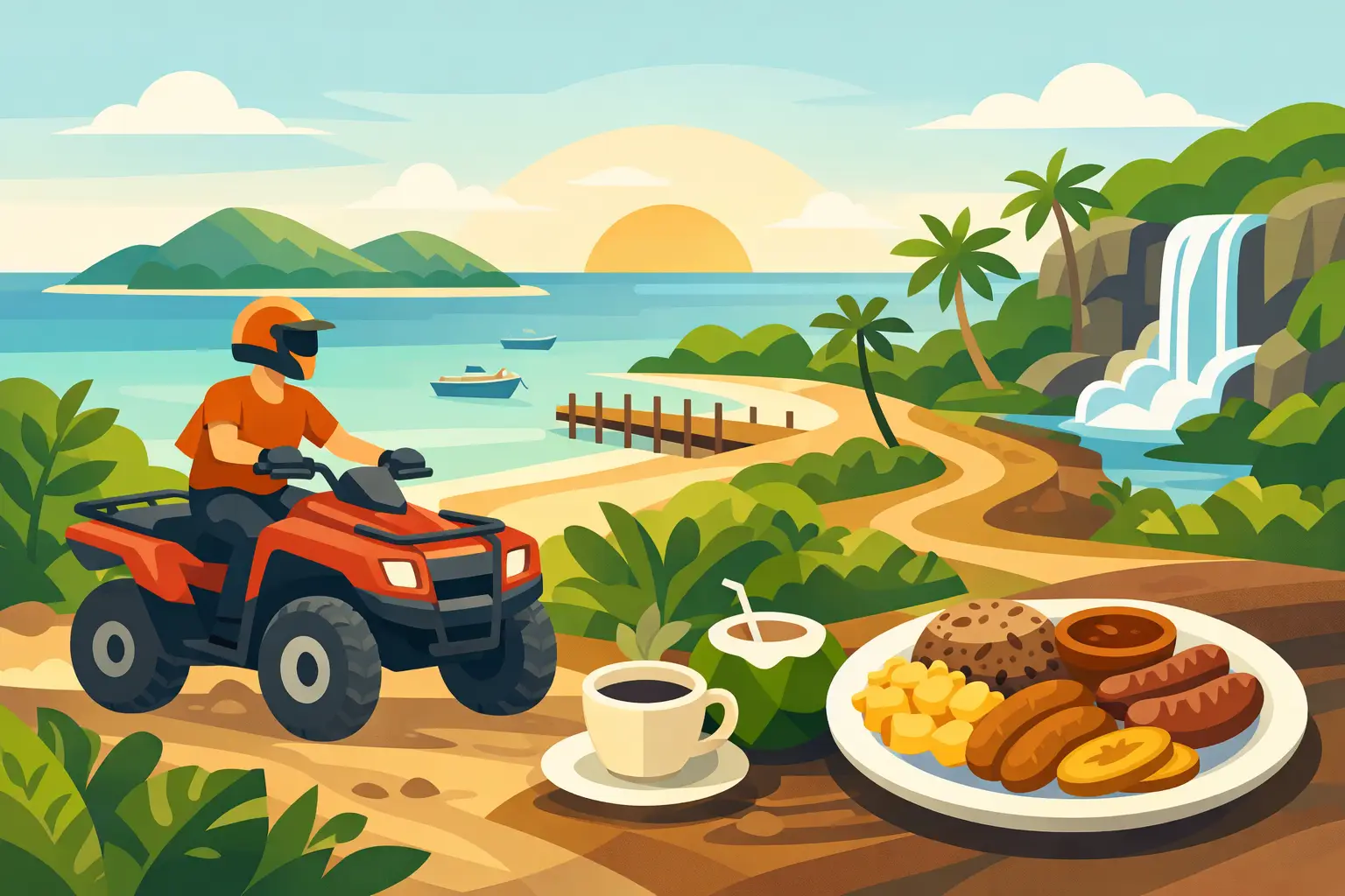 ATV Tour with Creole Breakfast and Island Trails
