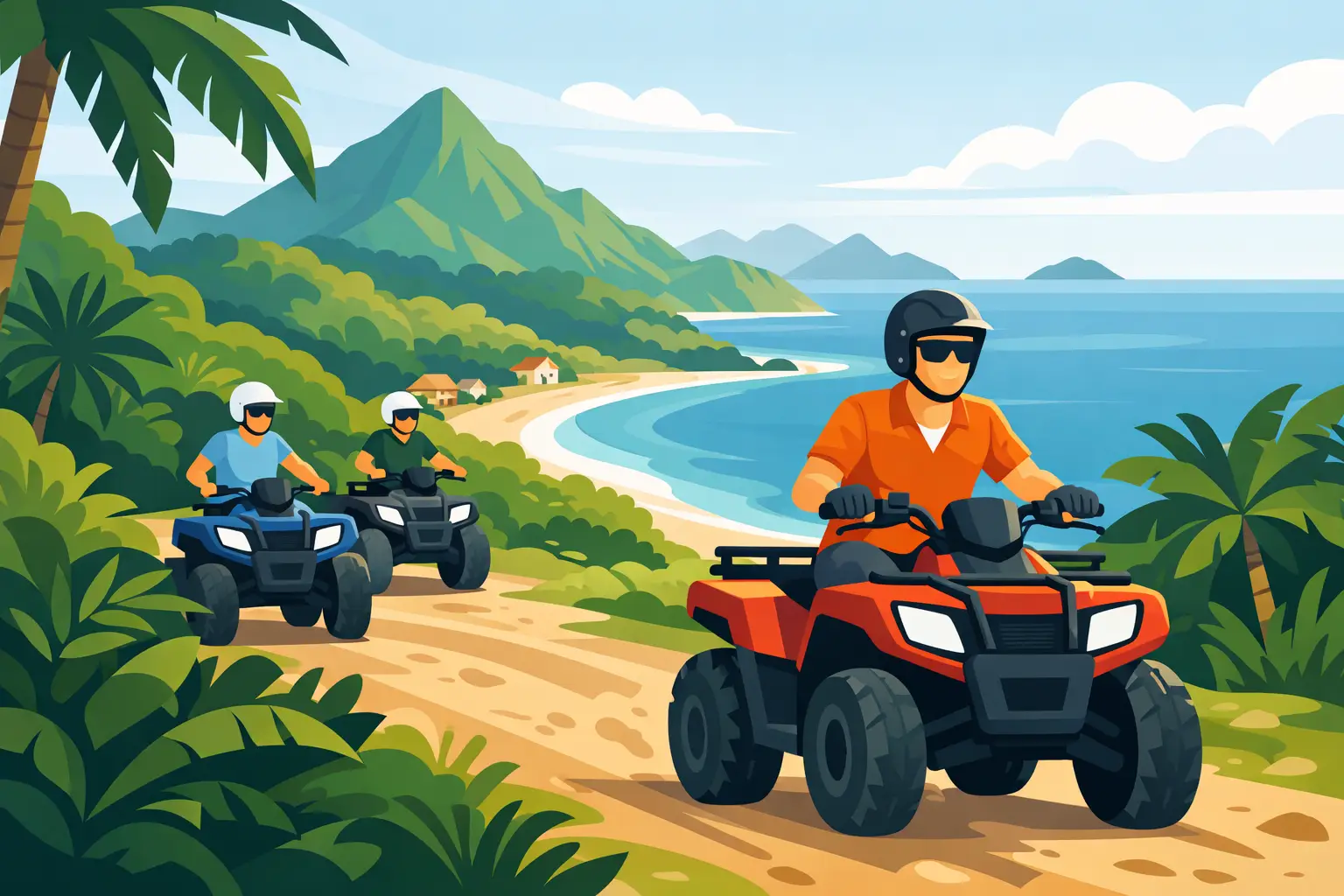 Guided ATV Rides for Beginners in St. Vincent