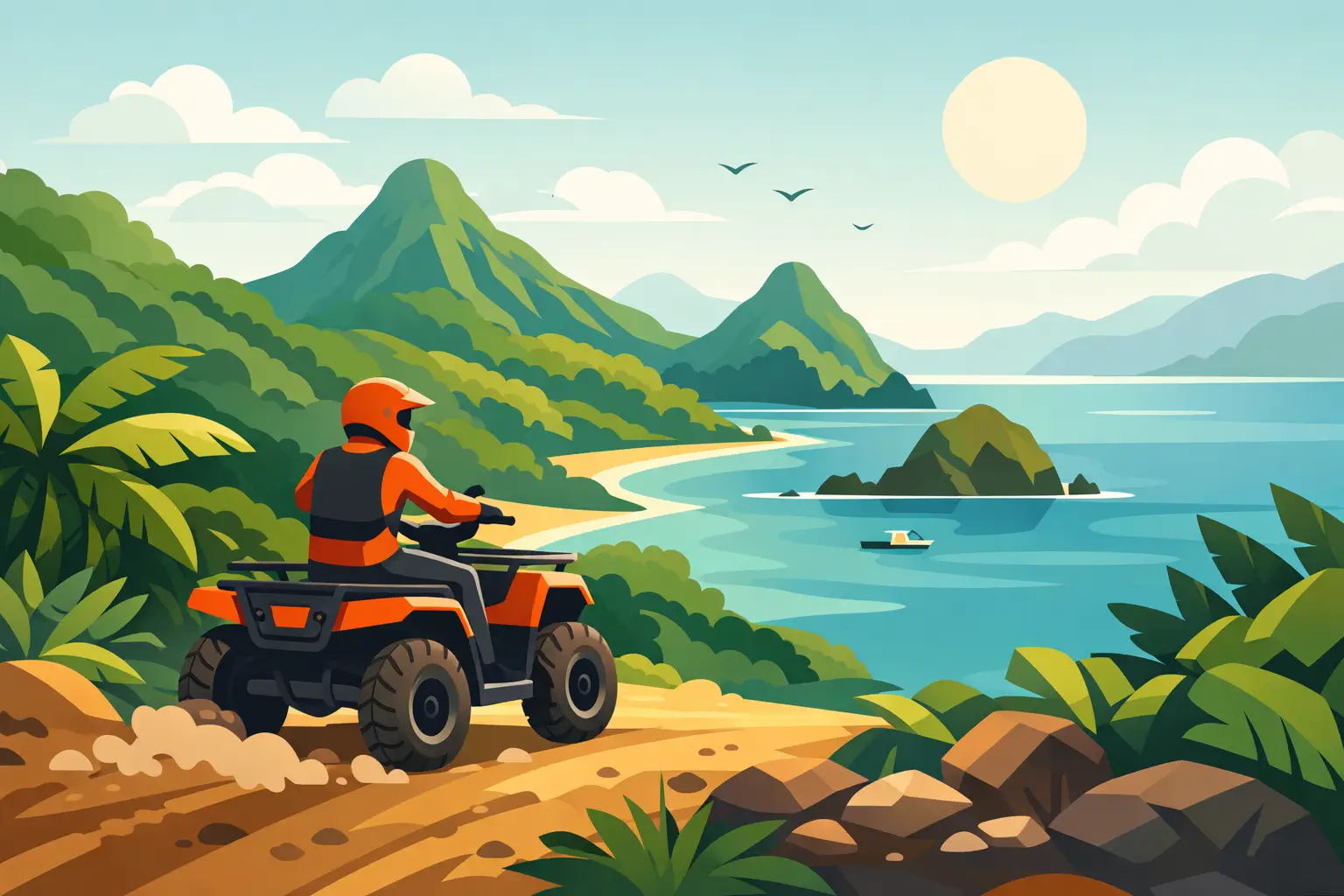 Off-Road ATV Adventures Across St. Vincent