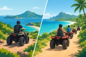 Private Versus Public ATV Tours for Your Island Ride