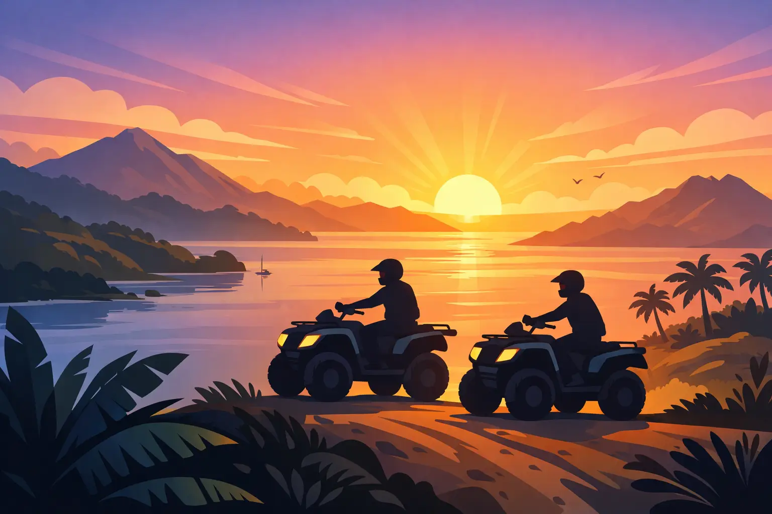 Sunrise ATV Tour St Vincent: Start at First Light